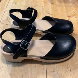 Swedish Hasbeens covered low clog
